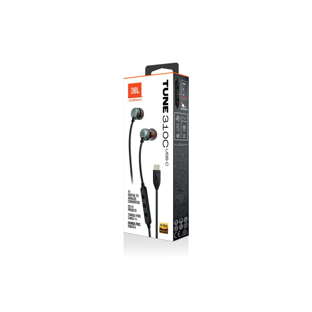 JBL Tune 310C, In-Ear Headphones (Μαύρο)