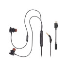 JBL Quantum 50C, InEar Wired Gaming Headphones (Μαύρο)