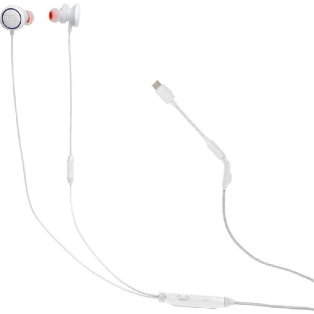 JBL Quantum 50C, InEar Wired Gaming Headphones (Λευκό)