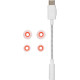 JBL Quantum 50C, InEar Wired Gaming Headphones (Λευκό)