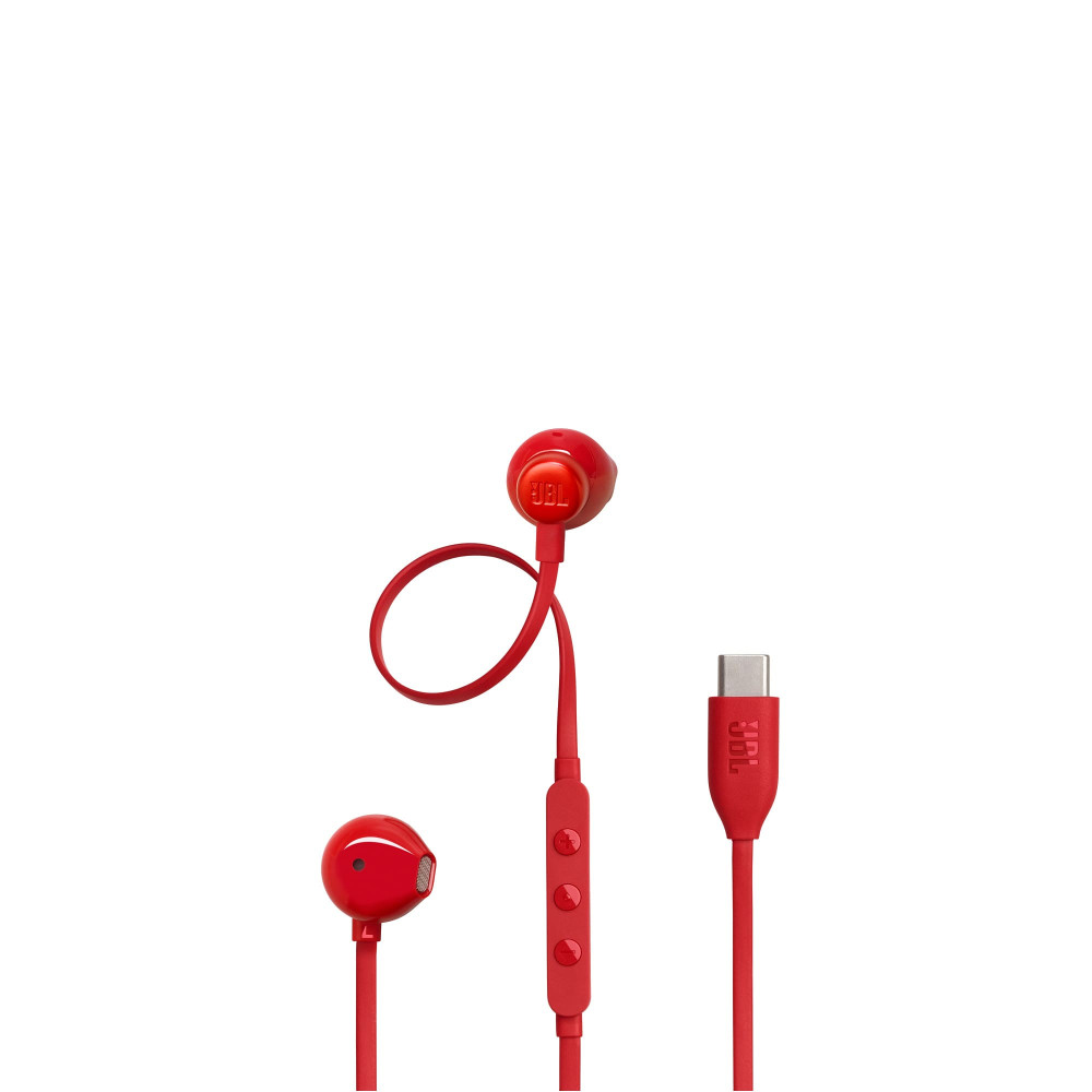 JBL Tune 305C, Ear-Buds Headphones USB-C, Hi-Res (Κόκκινο)