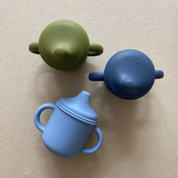 Nok Nok Sippy Ποτηράκι Σιλικόνης με Λαβές (Πράσινο)