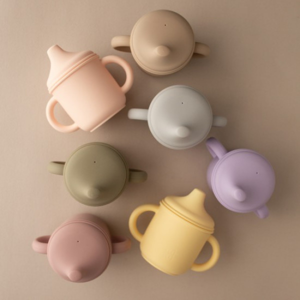 Nok Nok Sippy Ποτηράκι Σιλικόνης με Λαβές (Γκριγάλαζιο)