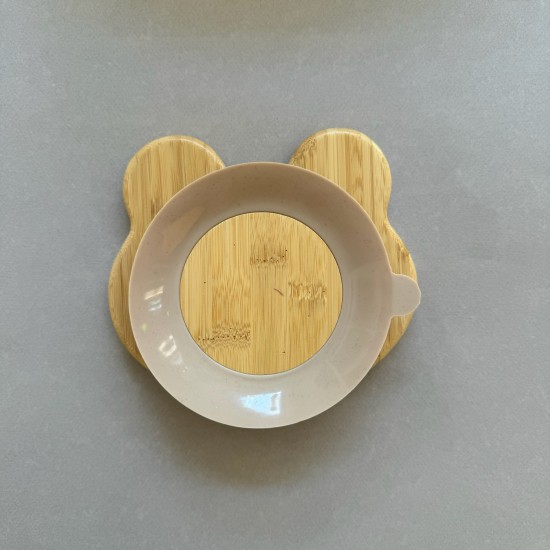 Nok Nok Οικολογικό Εκπαιδευτικό Πιάτο Bamboo με Αντιολισθητική Βάση (Frog)