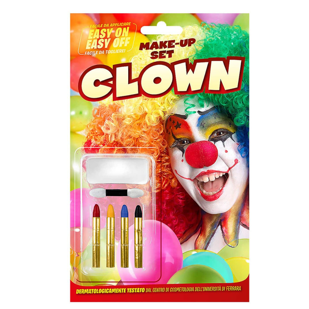 Σετ Βαφής Clown με Μακιγιάζ και 4 Μολύβια