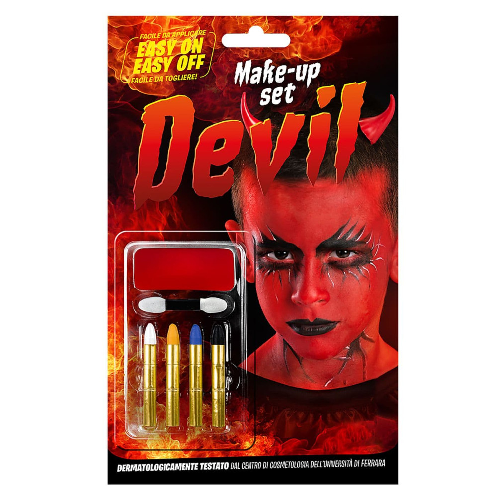 Σετ Βαφής Devil με Μακιγιάζ και 4 Μολύβια
