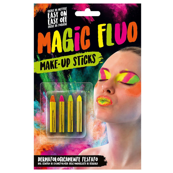 Σετ Μολύβια Βαφής Προσώπου Φωσφόριζε 4 τεμ