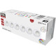 Entac Mini Φορητό Φωτάκι Νυκτός 0,45W RGB RC (6τμχ/σετ)
