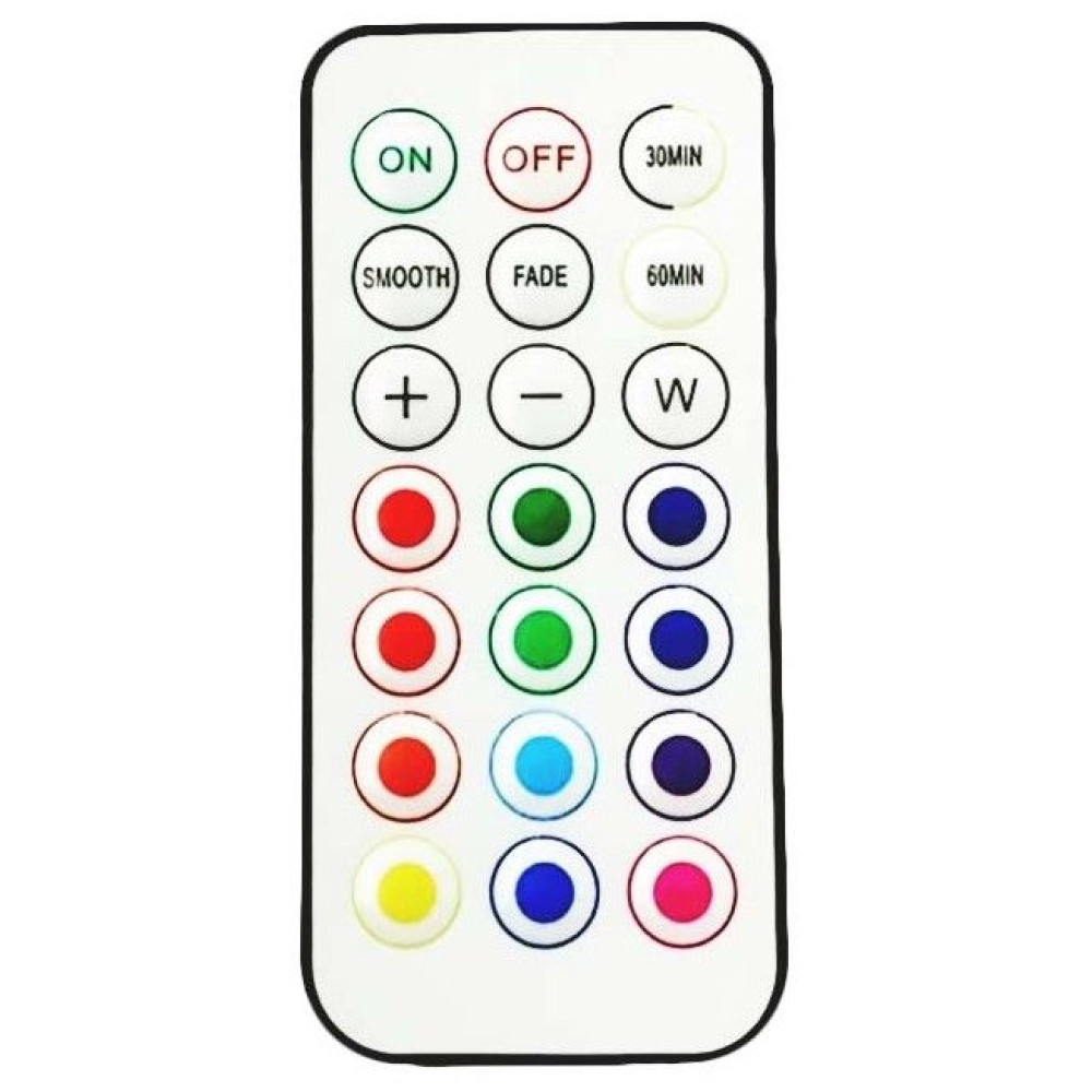 Entac Mini Φορητό Φωτάκι Νυκτός 0,45W RGB RC (6τμχ/σετ)