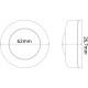 Entac Mini Φορητό Φωτάκι Νυκτός 0,45W RGB RC (6τμχ/σετ)