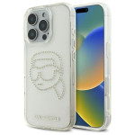 Karl Lagerfeld KLHCP16LHKHDCELT Θήκη Backcover για Apple iPhone 16 Pro (IML Rhinestones K Head) (Διάφανο)