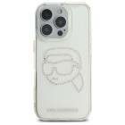 Karl Lagerfeld KLHCP16LHKHDCELT Θήκη Backcover για Apple iPhone 16 Pro (IML Rhinestones K Head) (Διάφανο)