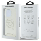 Karl Lagerfeld KLHCP16LHKHDCELT Θήκη Backcover για Apple iPhone 16 Pro (IML Rhinestones K Head) (Διάφανο)