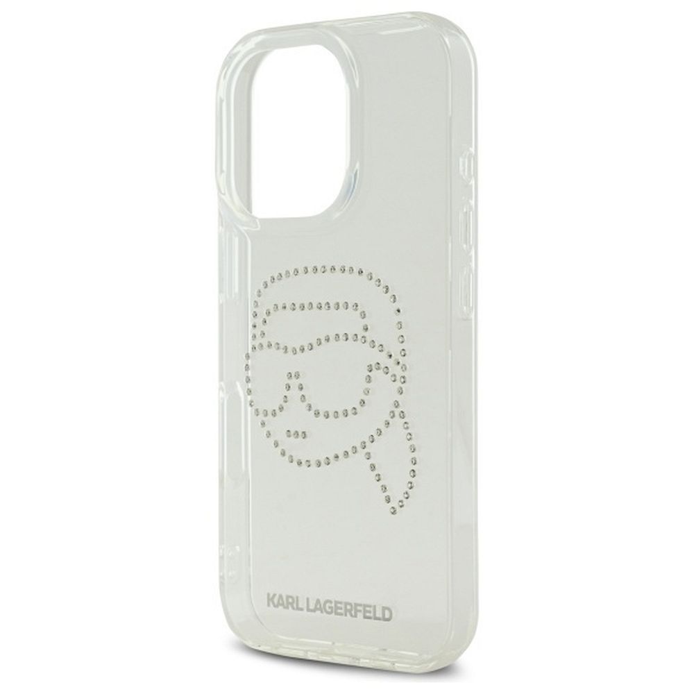 Karl Lagerfeld KLHCP16LHKHDCELT Θήκη Backcover για Apple iPhone 16 Pro (IML Rhinestones K Head) (Διάφανο)