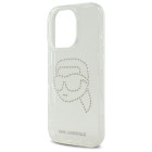 Karl Lagerfeld KLHCP16LHKHDCELT Θήκη Backcover για Apple iPhone 16 Pro (IML Rhinestones K Head) (Διάφανο)
