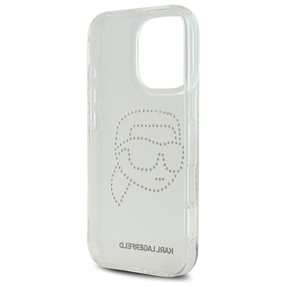 Karl Lagerfeld KLHCP16LHKHDCELT Θήκη Backcover για Apple iPhone 16 Pro (IML Rhinestones K Head) (Διάφανο)