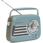 Φορητό ραδιόφωνο Retro με Bluetooth, USB & FM 30W - Madison Freesound VR40 (Μπλε)