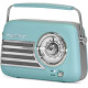 Φορητό ραδιόφωνο Retro με Bluetooth, USB & FM 30W - Madison Freesound VR40 (Μπλε)