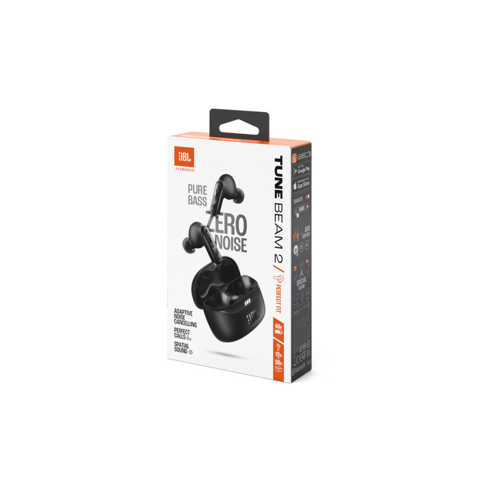 JBL Tune Beam 2, True Wireless In-Ear Headphones, ANC, Spatial, IP54 (Μαύρο)