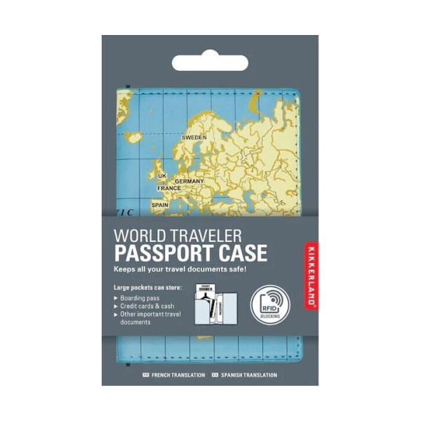 Kikkerland Θήκη Διαβατηρίου World Passport Holder