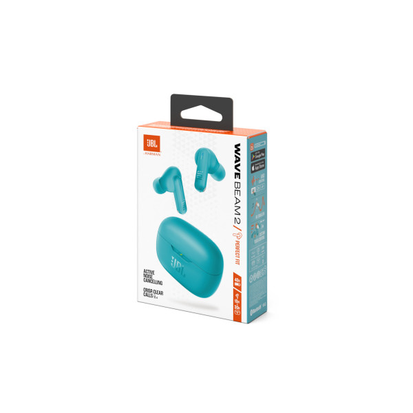 JBL Wave Beam 2, True Wireless In-Ear Headphones, ANC, IP54 (Μπλε)