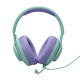 JBL Quantum 100M2, Over-Ear Wired Gaming Headset με βύσμα 3.5mm (Cyan)