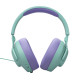 JBL Quantum 100M2, Over-Ear Wired Gaming Headset με βύσμα 3.5mm (Cyan)