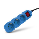 Entac Πολύπριζο 3 Θέσεων Με Διακόπτη 3x1.0mm 1.5m (Μπλε)