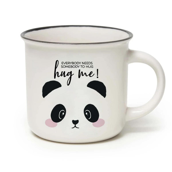 Legami Κούπα  "Hug me Panda" Porcelain Mug - Cup-Puccino 350 ml (Λευκό)