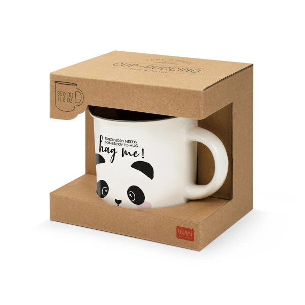 Legami Κούπα  "Hug me Panda" Porcelain Mug - Cup-Puccino 350 ml (Λευκό)