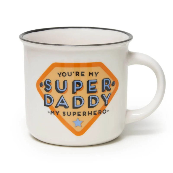 Legami Κούπα "Super Daddy" Porcelain Mug - Cup-Puccino 350 ml (Λευκό)