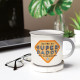 Legami Κούπα "Super Daddy" Porcelain Mug - Cup-Puccino 350 ml (Λευκό)