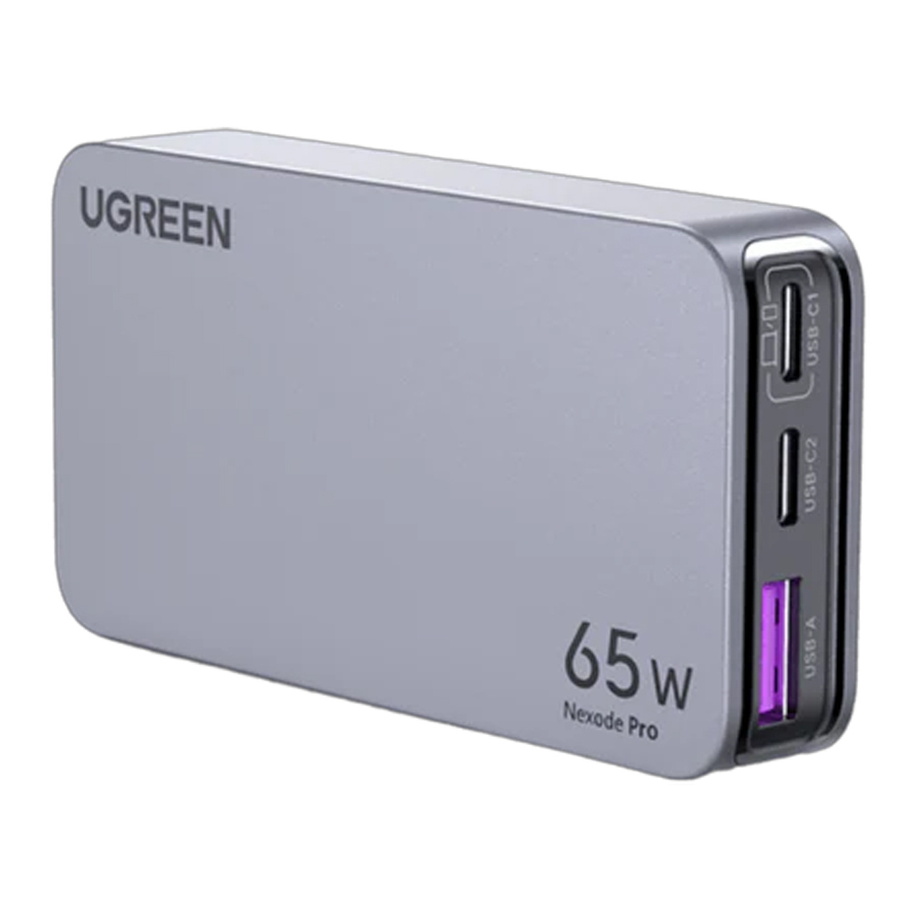 Ugreen X753/25356 φορτιστής 2xUSB-C + 1xUSB-A GaN 65W (Gray)
