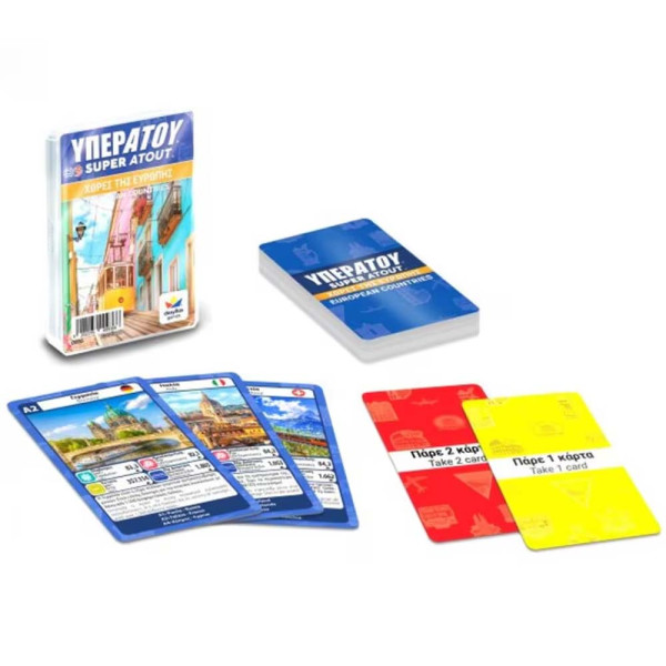 Desyllas Games Παιχνίδι με Κάρτες ΥΠΕΡΑΤΟΥ: Χώρες της Ευρώπης