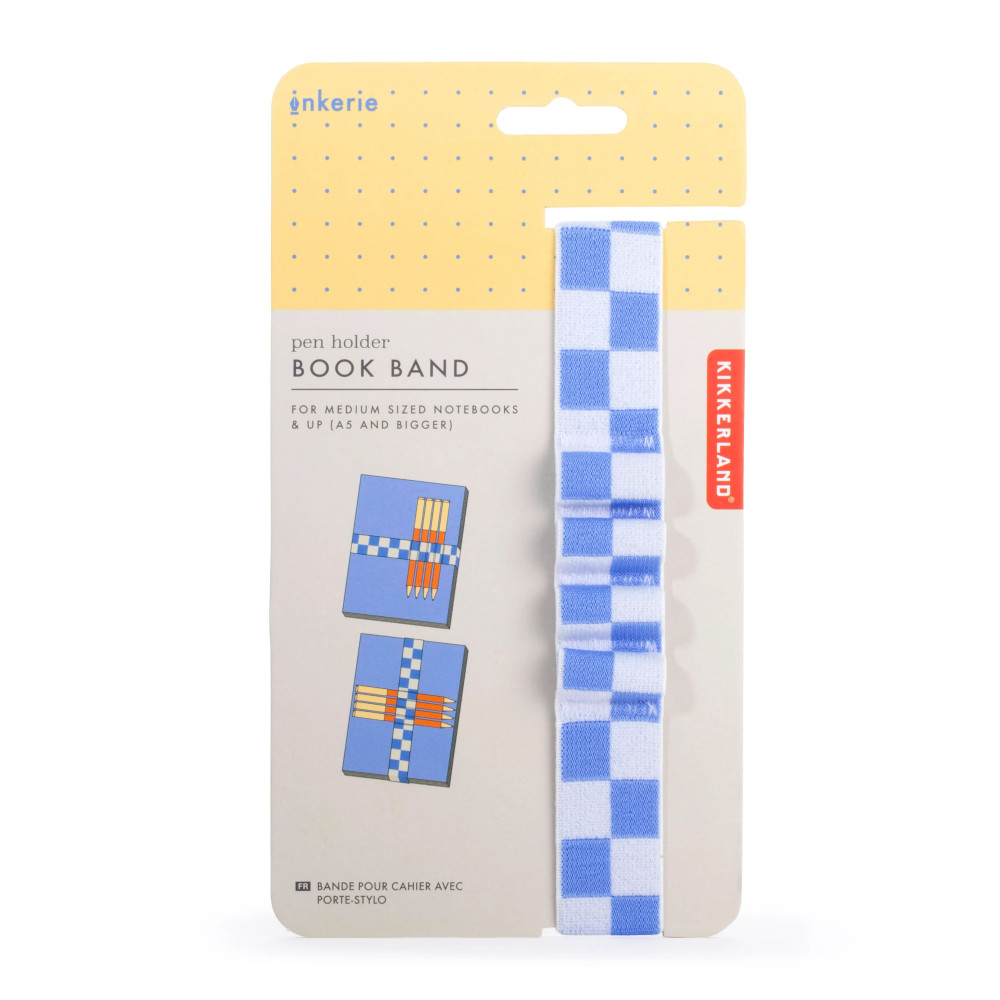 Kikkerland Inkerie Pen Holder Book Band (Μπλε)