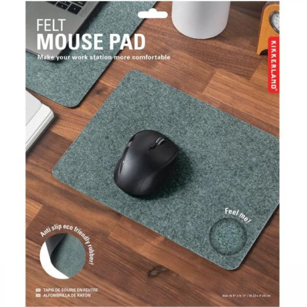 Kikkerland Τσόχινο Mousepad 30 x 61cm (Γκρι)