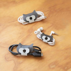 Kikkerland Σετ από 3 Cat Cable Ties - Γάτα