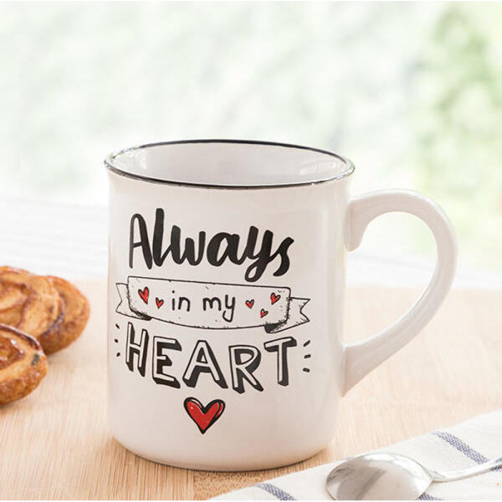 Κούπα Stoneware "Always in my heart" 250ml