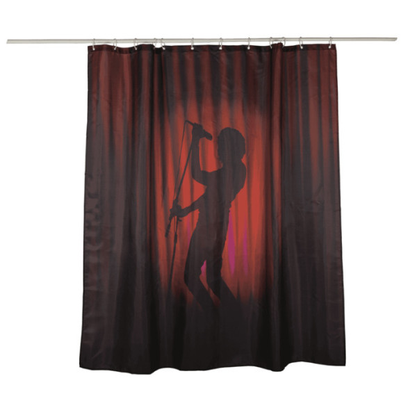 Κουρτίνα μπάνιου - Τραγουδιστής 180 x 180 cm