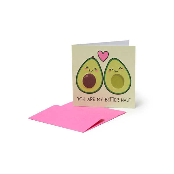 Legami Mini Ευχετήρια Κάρτα Avocado Love (7 x 7 cm)