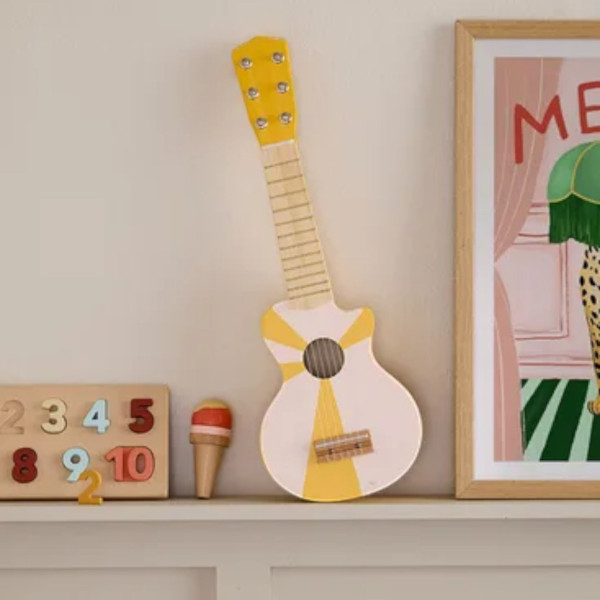 Kids Concept Κιθάρα Kid's Music (Κίτρινο-Λευκό)