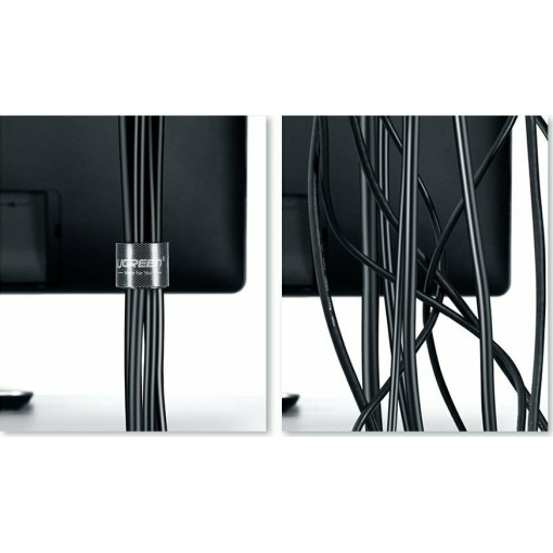 UGreen LP124/40356 Velcro Straps δεματικό καλωδίων 5m (Μαύρο)