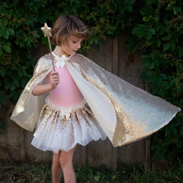 Great Pretenders Κάπα με Παγιέτα Χρυσή 3-6 ετών