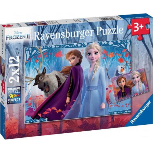 Ravensburger Παιδικό Παζλ Disney Frozen II (2 x 12τμχ)