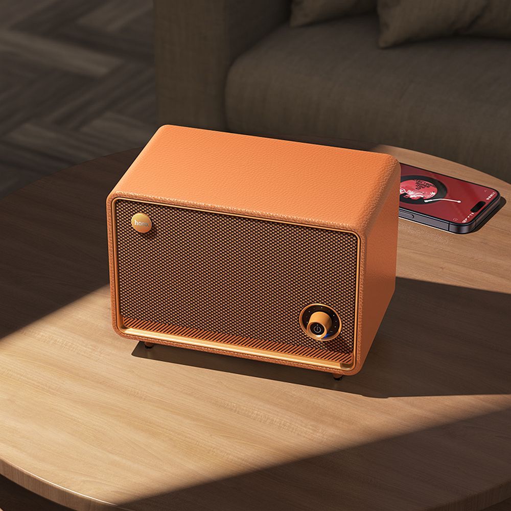 Hoco BS65 Bluetooth ηχείο Retro style (Orange)