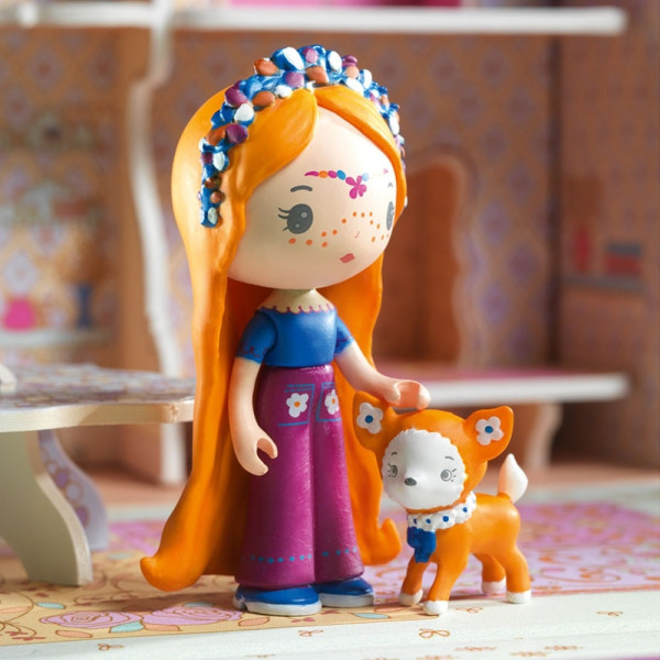 Djeco κουκλόσπιτο Tinyly σε βαλιτσάκι "Τροχόσπιτο"