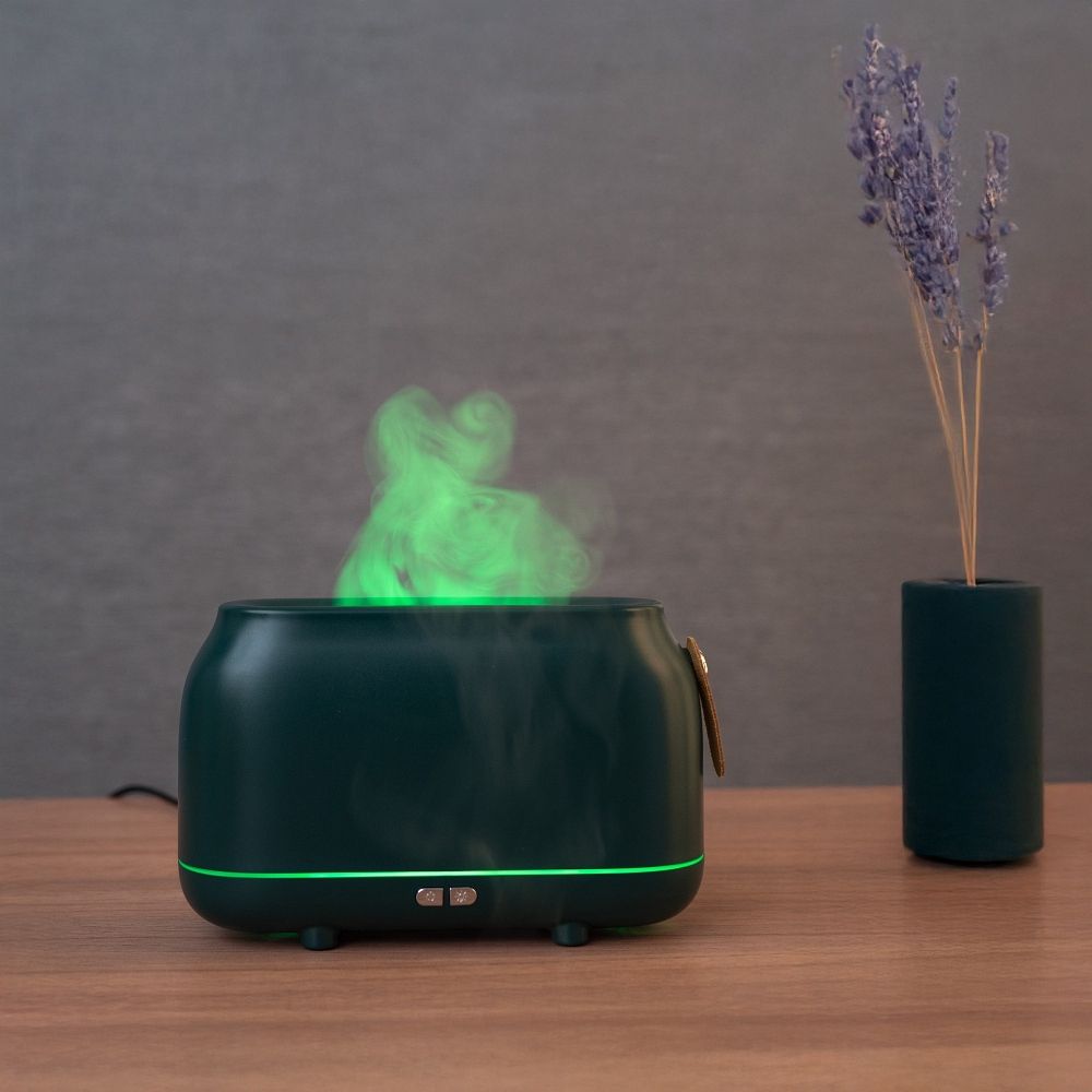 Flame Aroma DIffuser HZ005 (Dark Green)