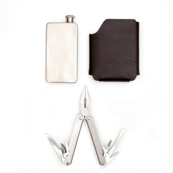 Kikkerland Φλασκί - Πολυεργαλείο από Ανοξείδωτο Ατσάλι 120 ml