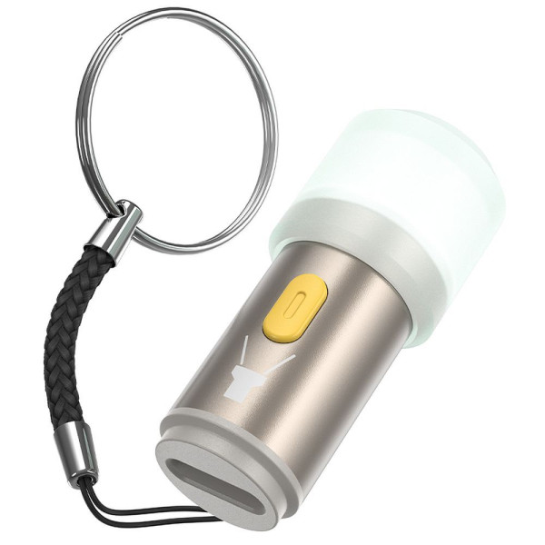 Hoco UA38A Adapter Type-C σε LED light (Gold)