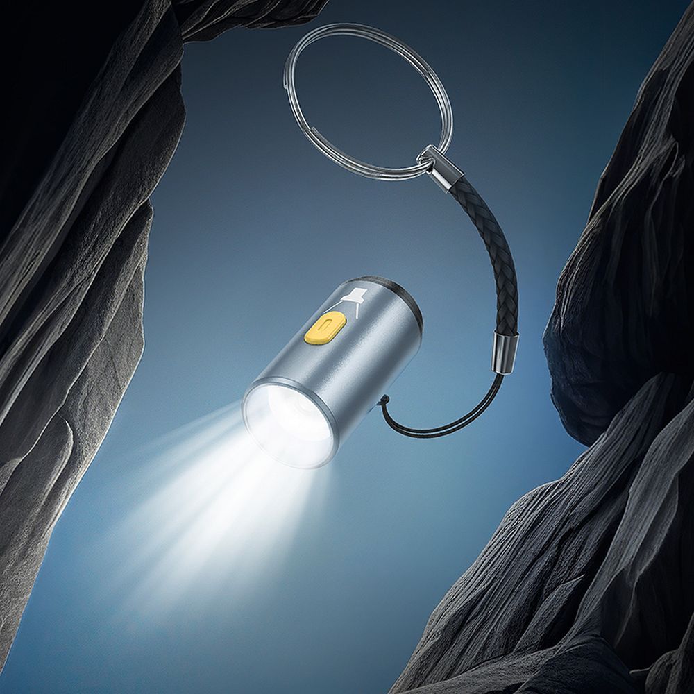 Hoco UA38A Adapter Type-C σε LED light (Gray)
